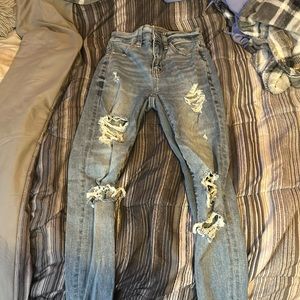 I am selling blue double zero ripped skinny jeans